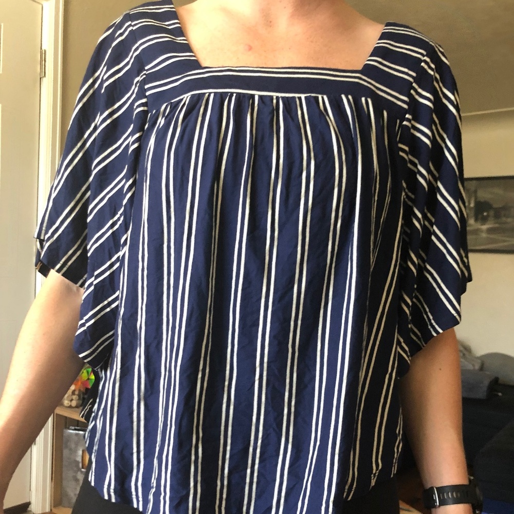 Stripped navy shirt brand new with tags sz. Small